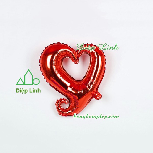 Bong Bóng Kiếng Trái Tim Móc Rỗng Kiểu Trang Trí Valentine Tình Nhân Love Ngày Cưới