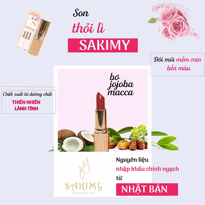 Sét son thỏi và son dưỡng Sakimy tặng quà ngẫu nhiên hàng chính hãng. | BigBuy360 - bigbuy360.vn