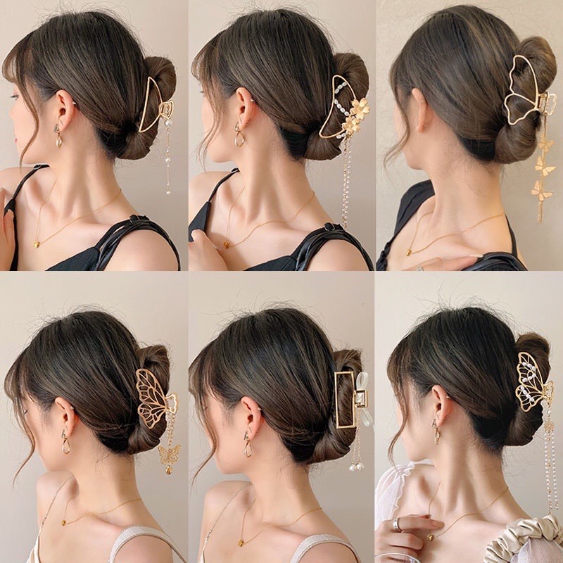 Kẹp Tóc Kim Loại Hình Bướm Xinh - Kẹp Tóc Nữ  Phong Cách Hàn Quốc Cực Đẹp Siêu Sang Chảnh - KT01