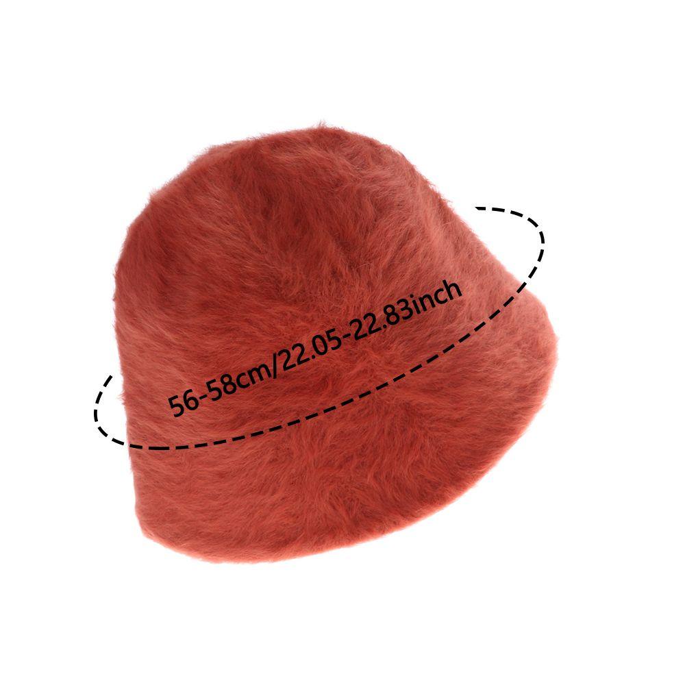Nón Bucket Màu Trơn Thời Trang Mùa Đông Cho Nữ