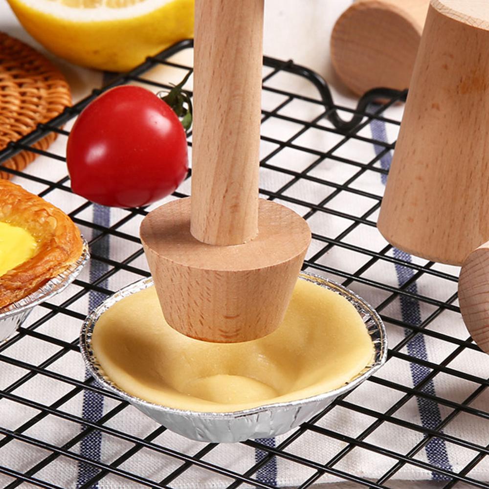 Khuôn Làm Bánh Tart Trứng Bằng Gỗ 1 Ngăn Tiện Dụng
