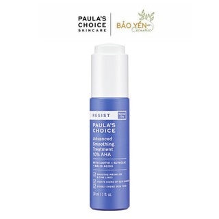 TẨY TẾ BÀO CHẾT HÓA HỌC PAULA'S CHOICE RESIST ADVANCED SMOOTHING TREATMENT 10 % AHA MỚI
