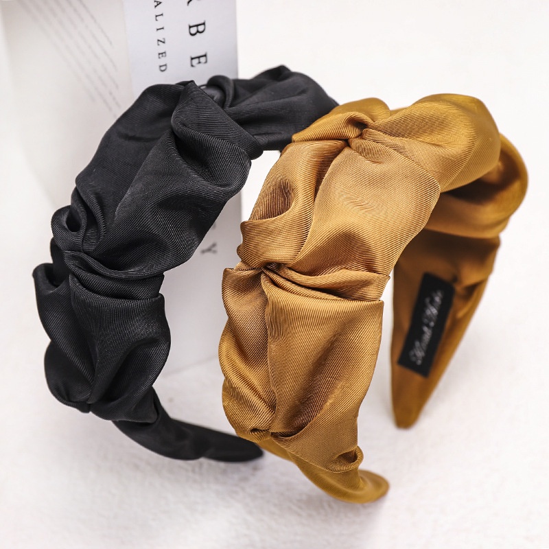 Băng Đô Cài Tóc Thắt Tết Bím Cao Cấp, Bờm Tóc Turban Vải Lụa Voan Phong Cách Hàn Quốc Cho Nữ Đẹp