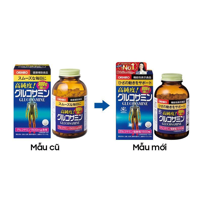 VIÊN UỐNG BỔ XƯƠNG KHỚP GLUCOSAMINE NHẬT BẢN ORIHIRO  - HÀNG NỘI ĐỊA NHẬT