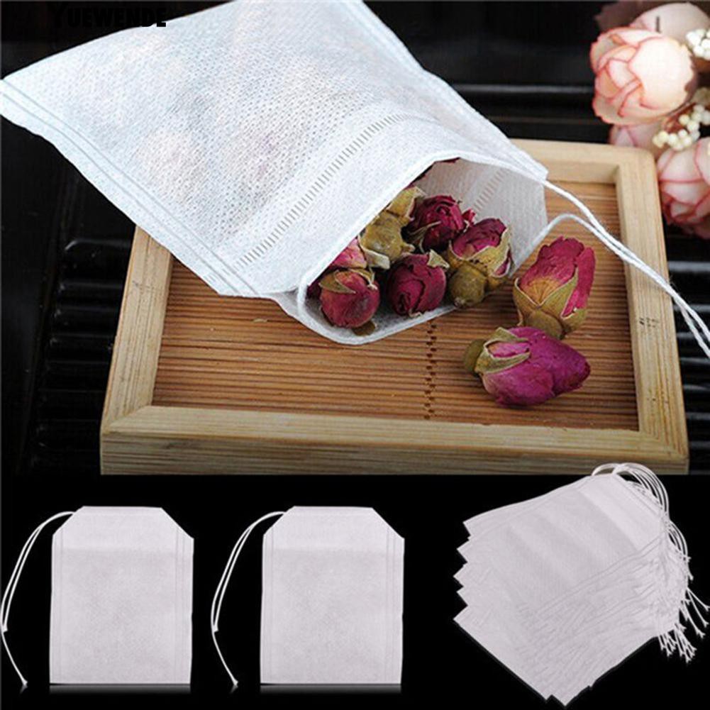 Set 100 túi lọc trà bằng vải không dệt