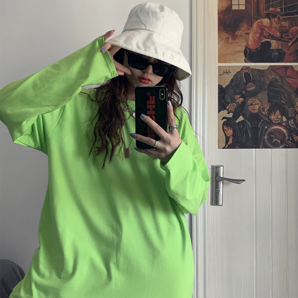 Áo Thun Trơn Tay Dài Phong Cách Thời Trang Harajuku 226767 | BigBuy360 - bigbuy360.vn