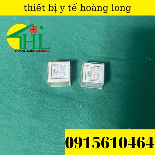 [ com Bo10 Hộp ] Lamen kính Hiển Vi 22x22mm Hộp 100 Kính