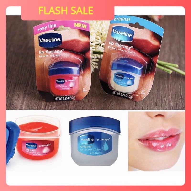 Dưỡng môi Vaseline không màu và có màu