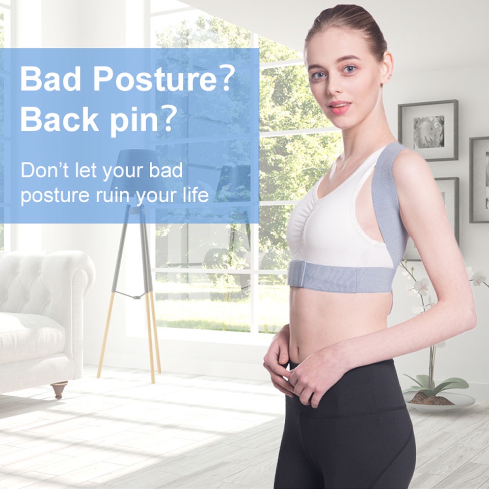 Đai Đeo Điều Chỉnh Tư Thế Lưng Và Vai Cho Cột Sống Unisex