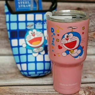 LY GIỮ NHIỆT DOREMON 900ML (KÈM TÚI + 2 ỐNG HÚT + CỌ)