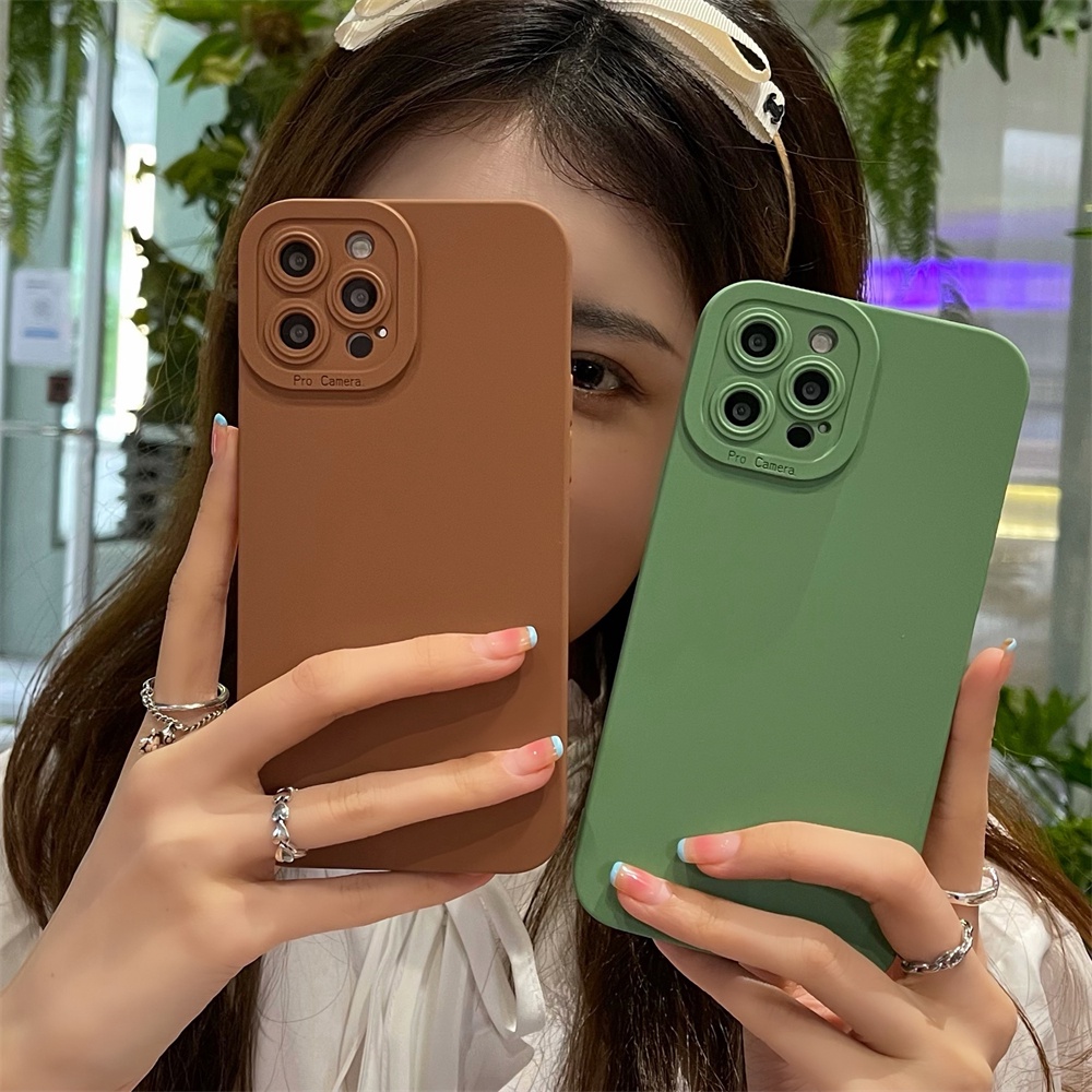 Ốp điện thoại silicon mềm khung vuông sang trọng chống sốc cho iPhone 11 12 13 Pro Max 8 7 Plus XS X XR SE 2020