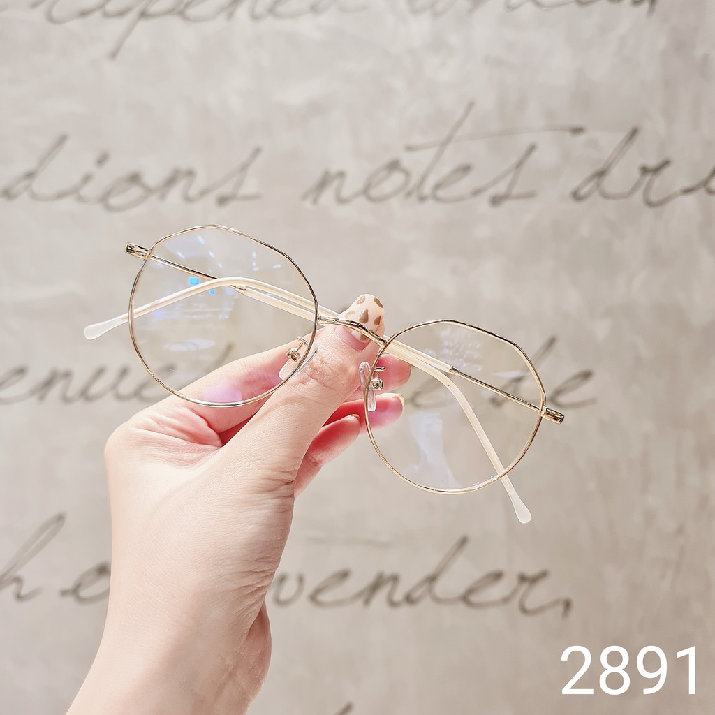 Gọng kính cận nam nữ Lilyeyewear mắt tròn kim loại thanh mảnh màu sắc thời trang 2891 | BigBuy360 - bigbuy360.vn