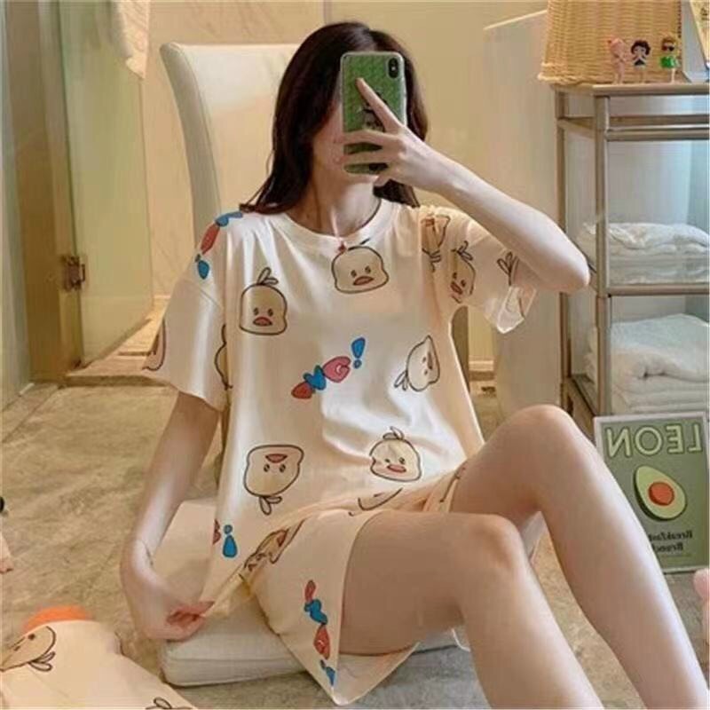 Đồ Bộ Nữ Mặc Nhà Ngắn Tay Jussy Fashion Đồ Ngủ Nữ Kiểu Dáng Hàn Quốc, Chất Vải Cotton Nhẹ Siêu Mịn Mát Size 45-55kg
