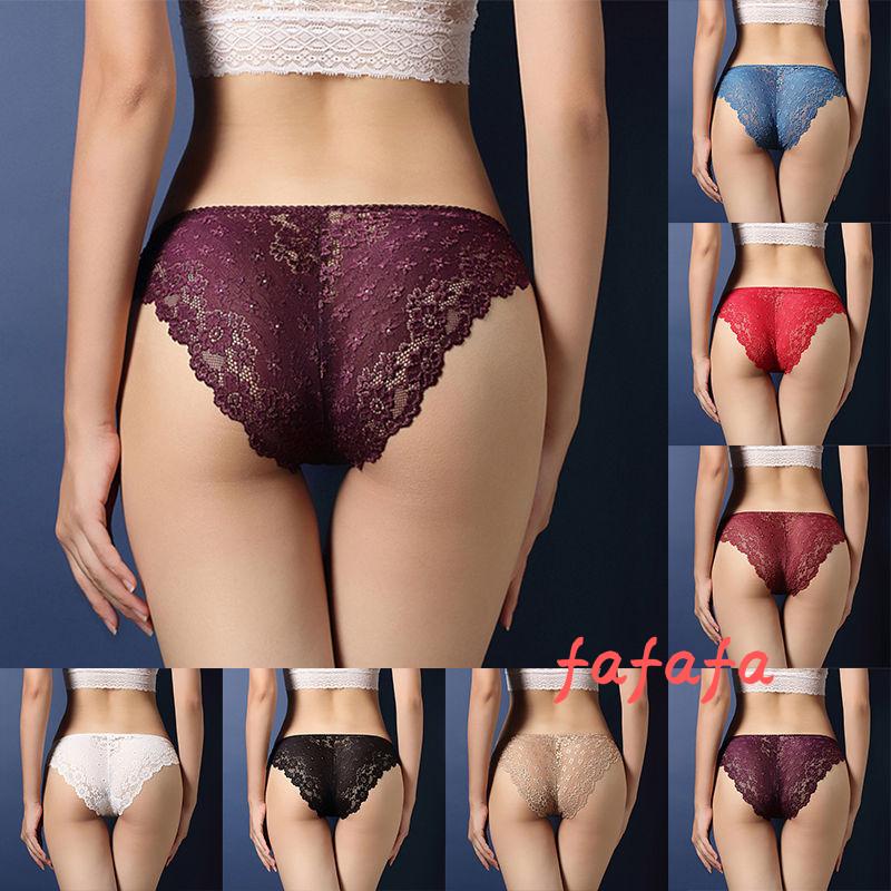 Mới Phụ nữ sexy Ren Hoa Quần lót Đồ lót Quần lót Knickers Tóm tắt Quần lót Quần lót Rượu vang Đỏ Tím Ngọc lam Màu be