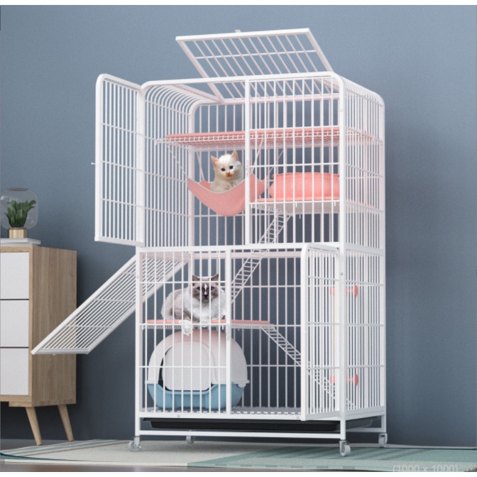 Chuồng mèo tự lắp ghép thiết kế thông minh hiện đại 1m56 *78 *54cm