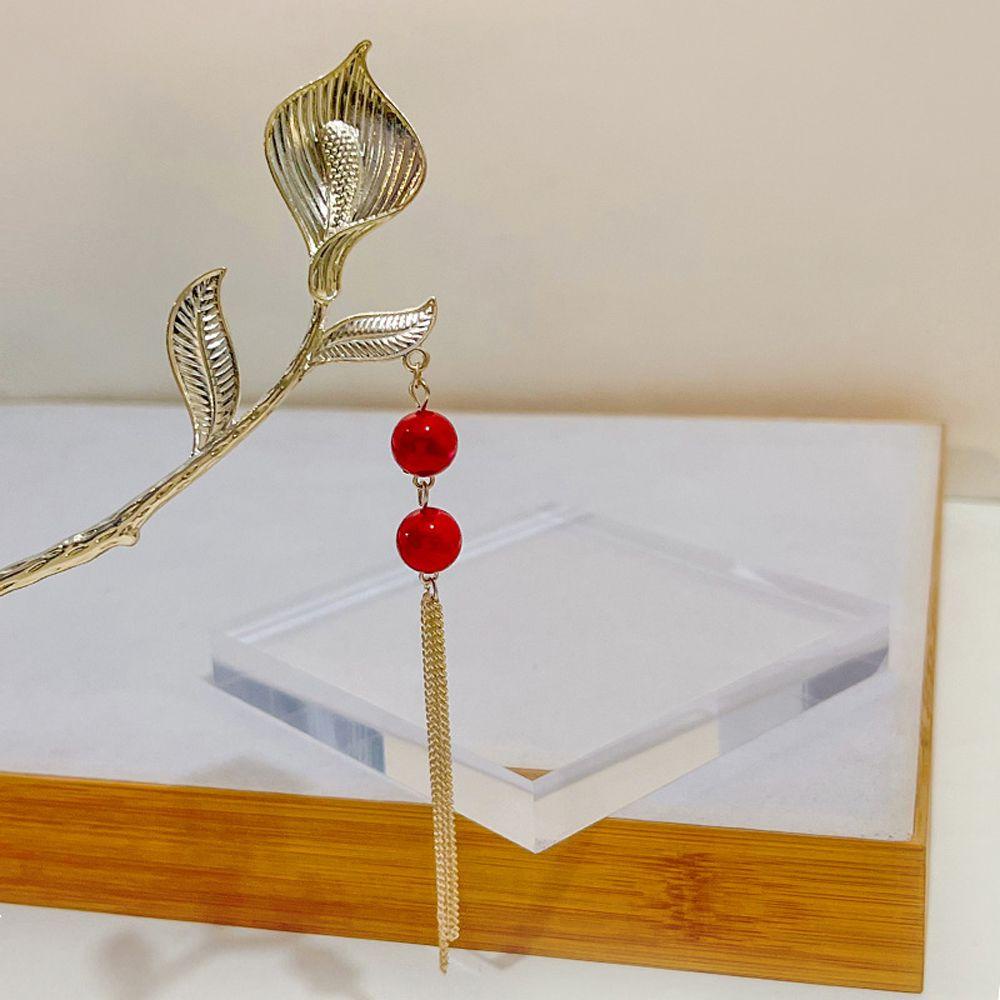 Trâm Cài Tóc VANES1 Họa Tiết Hoa Phối Tua Rua Phong Cách Trung Hoa Cổ Điển