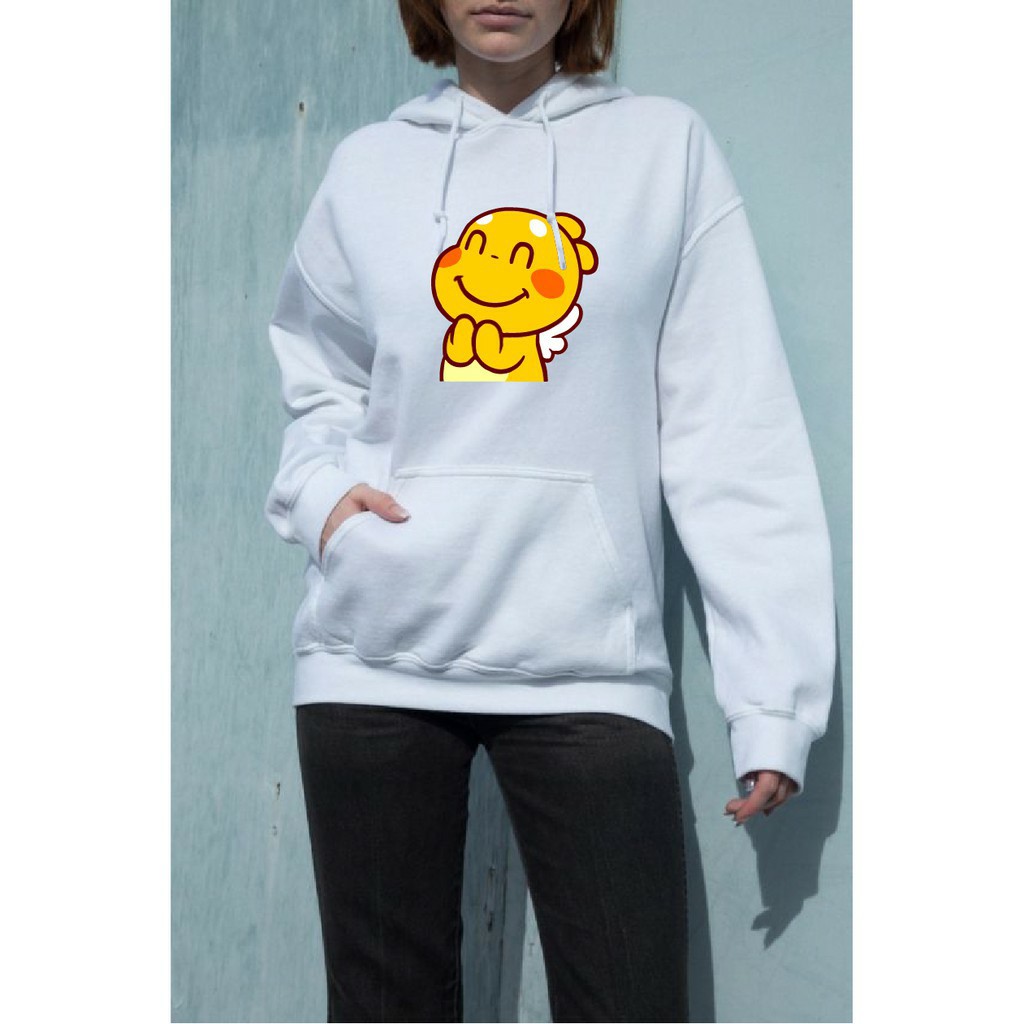 Áo hoodie thú vàng chất nỉ bông dày siêu ấm 75