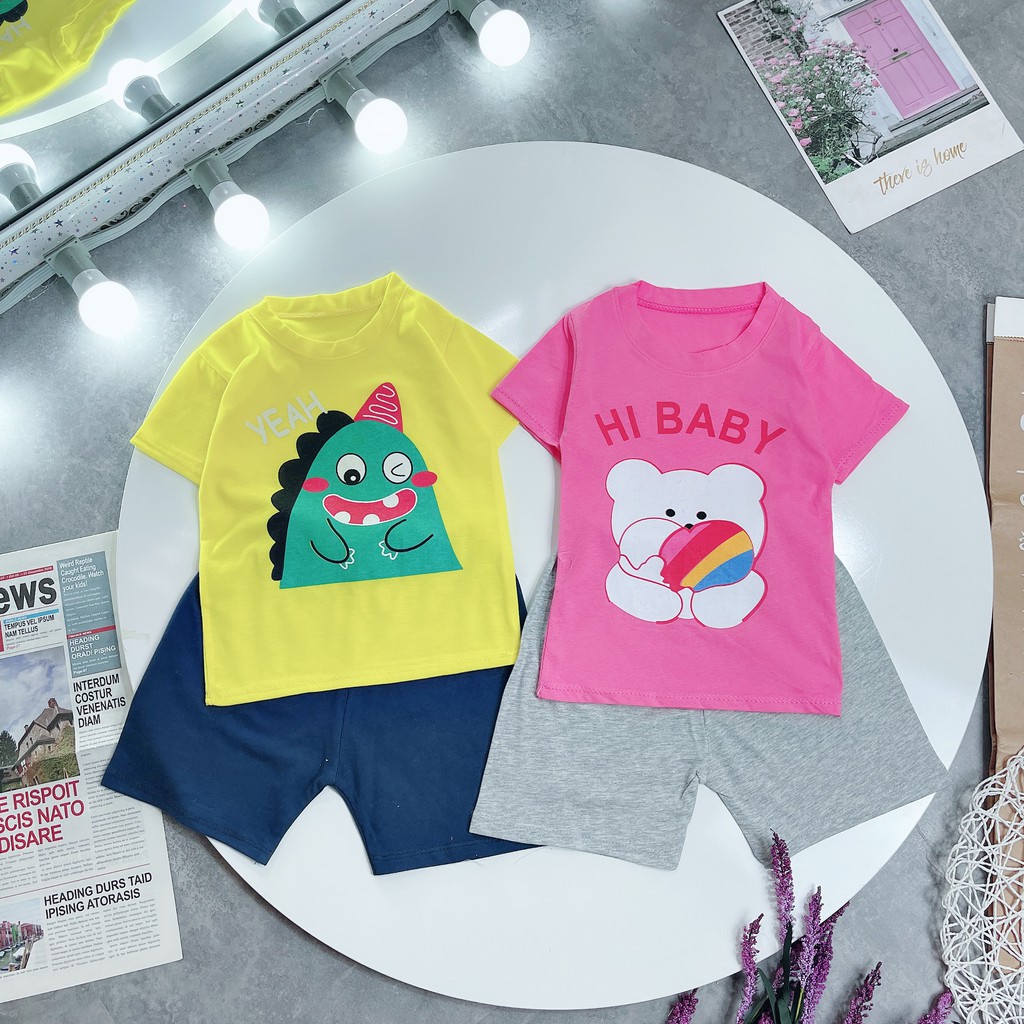 Bộ quần áo trẻ em hoạt hình (HN 656) cho bé trai và bé gái