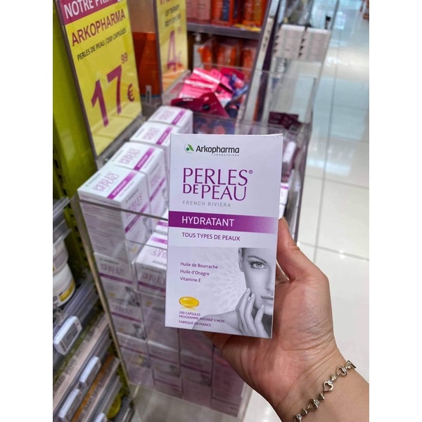 [ Hàng Pháp] Viên uống đẹp da Arkopharma Perles de peau
