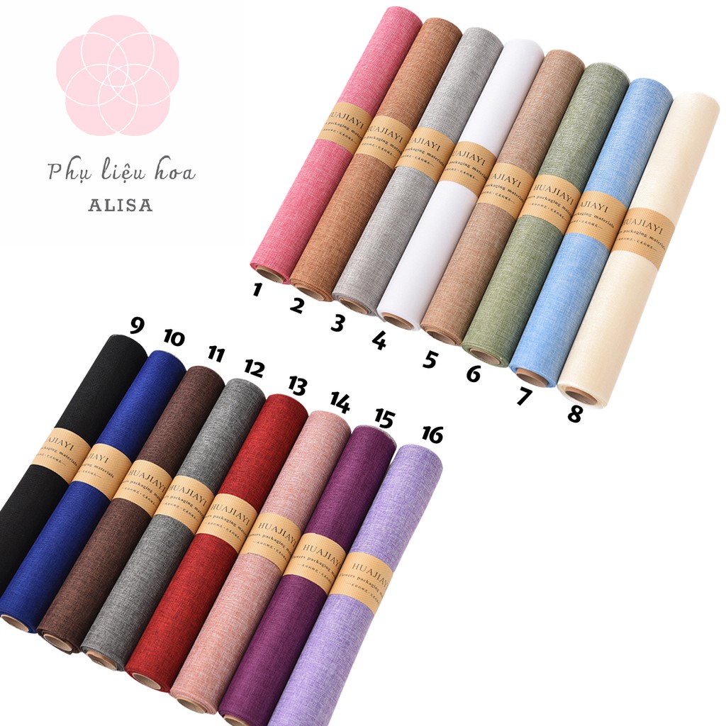 GIẤY GÓI HOA LƯỚI ĐŨI THÔ CUỘN 5M - Phụ liệu hoa ALISA