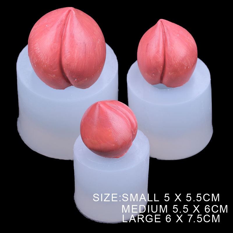 Khuôn Silicon Tạo Hình Làm Bánh Hình Quả Đào 3D