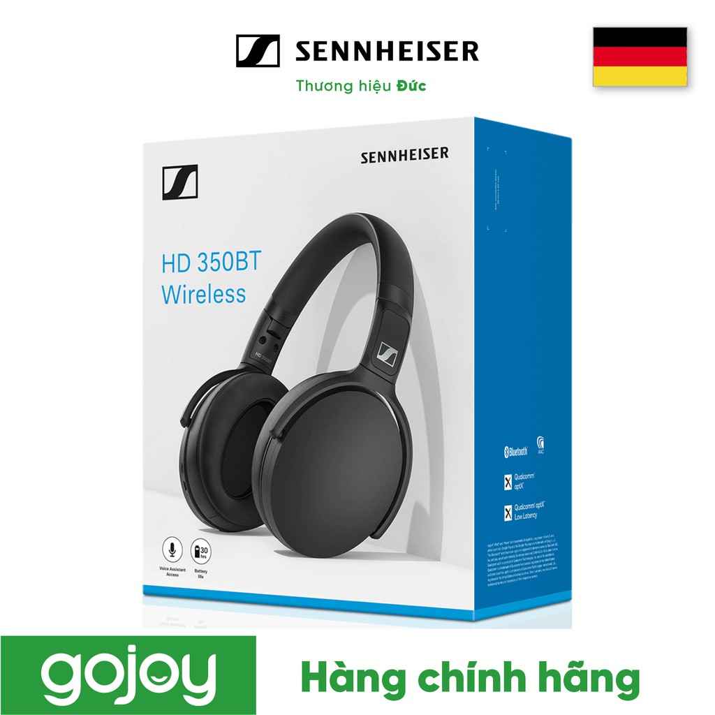 Tai nghe Chụp tai SENNHEISER HD 350BT Bluetooth 5.0 ,Smart Control ,Pin Khỏe - Bảo hành chính hãng 24 tháng