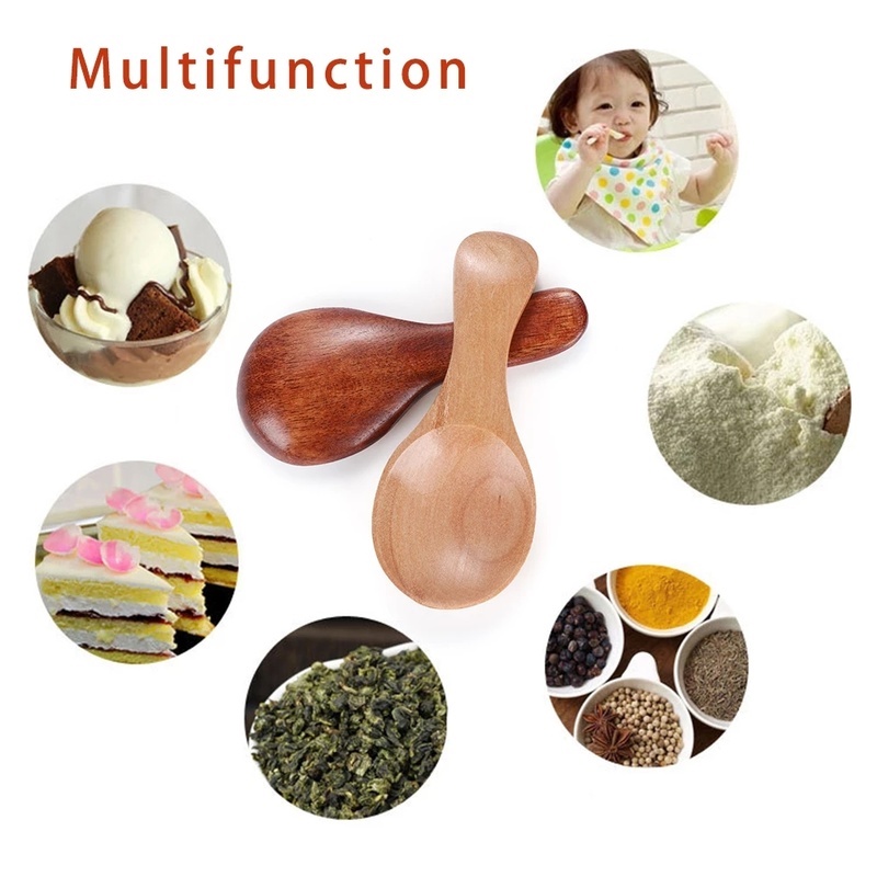 Muỗng gỗ nhỏ múc gia vị/pha trà/cà phê tiện dụng
