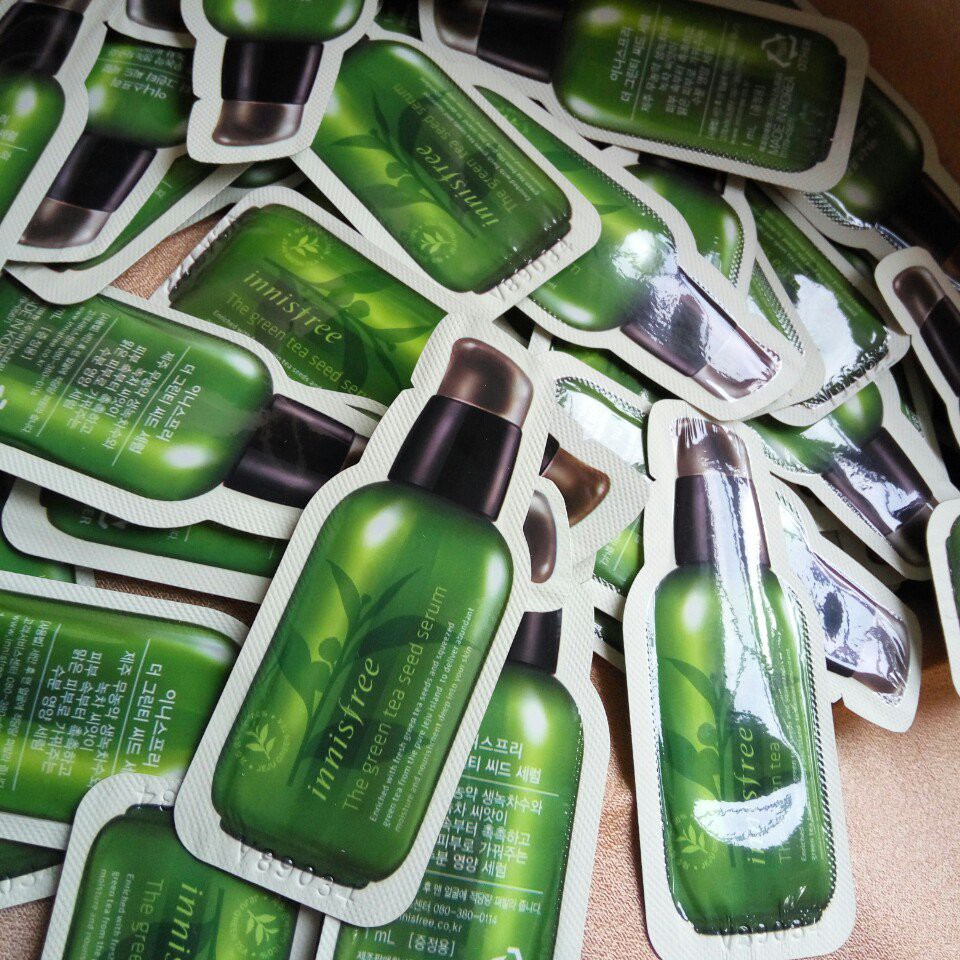 ( Sample ) Serum Green Tea Trà Xanh Innisfree + Sample Serum Peel Da Hóa Học Red Peel Tingle Serum