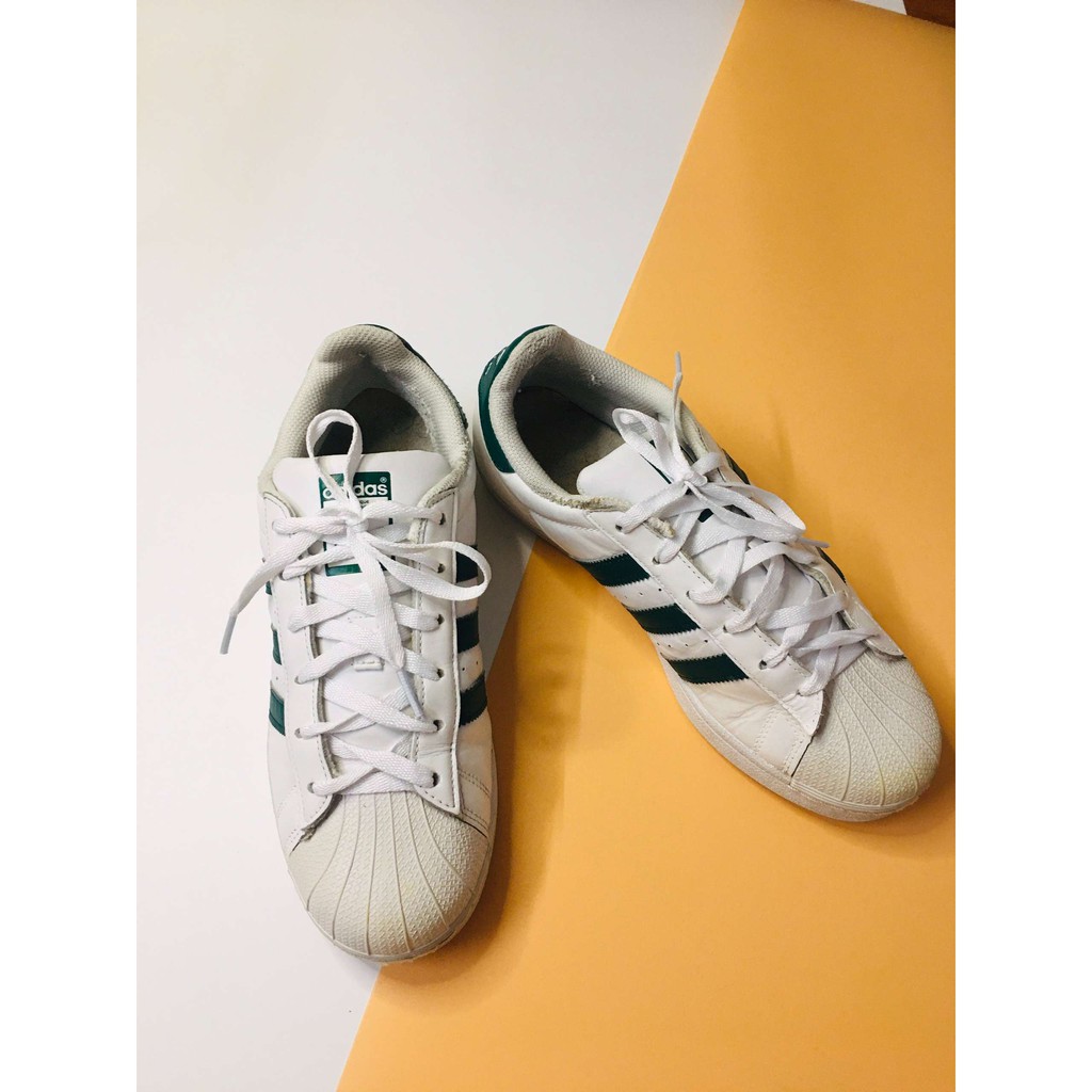 Giày Adidas Sò Cỏ ba lá màu xanh lá cây Đầu trắng-Size 40