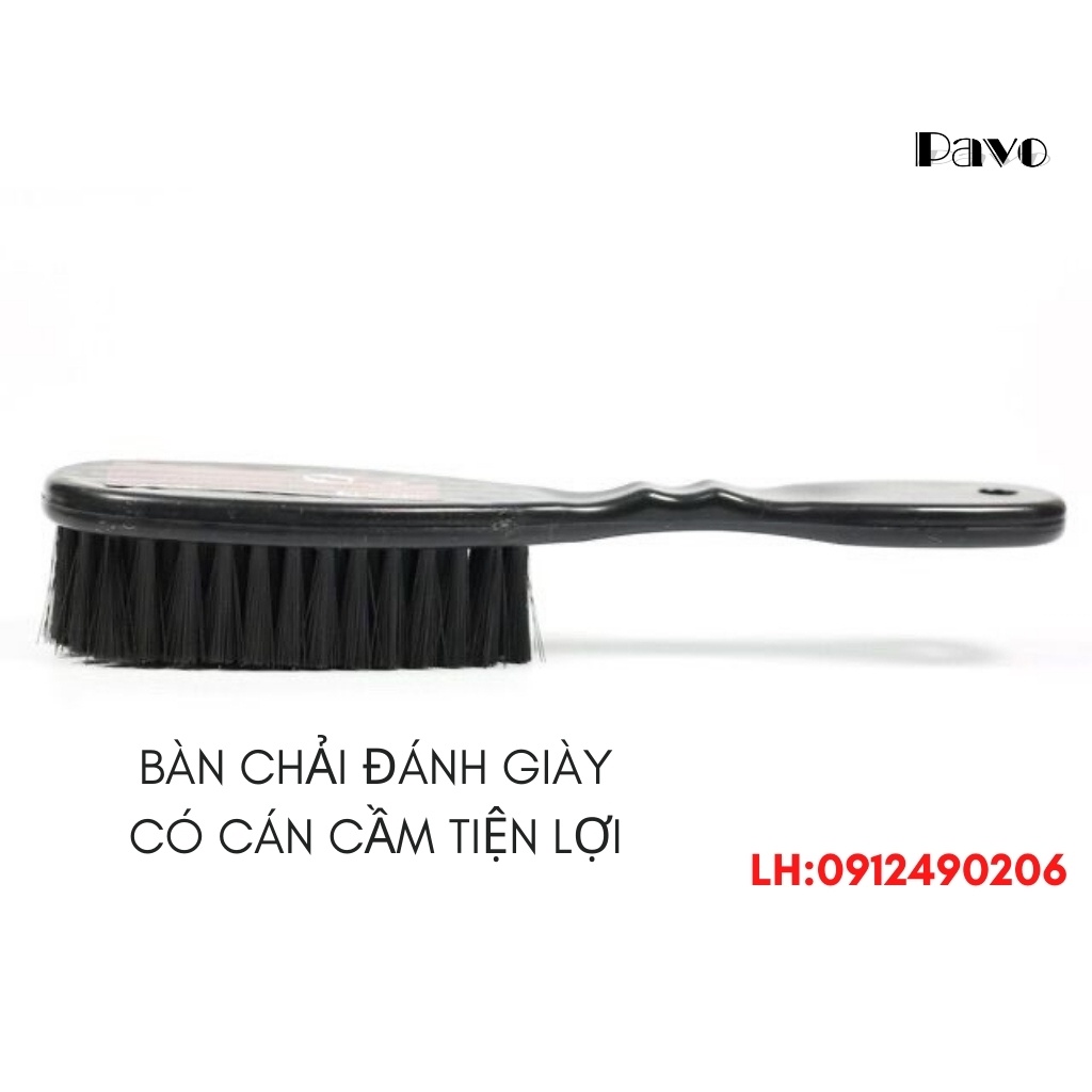 Bàn Chải Đánh Giày Có Cán Cầm Tiện Lợi Phù Hợp Cho Giày Da Và Da Lộn