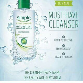 TẨY TRANG SIMPLE CHÍNH HÃNG 200ml