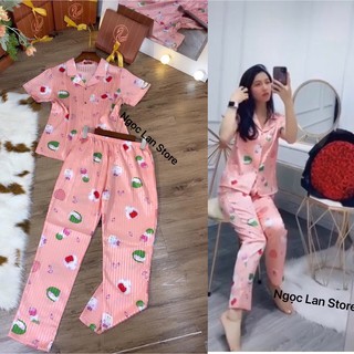 Pijama lụa gấm [ĐỦ SIZE, DÀI, LỬNG ĐÙI]
