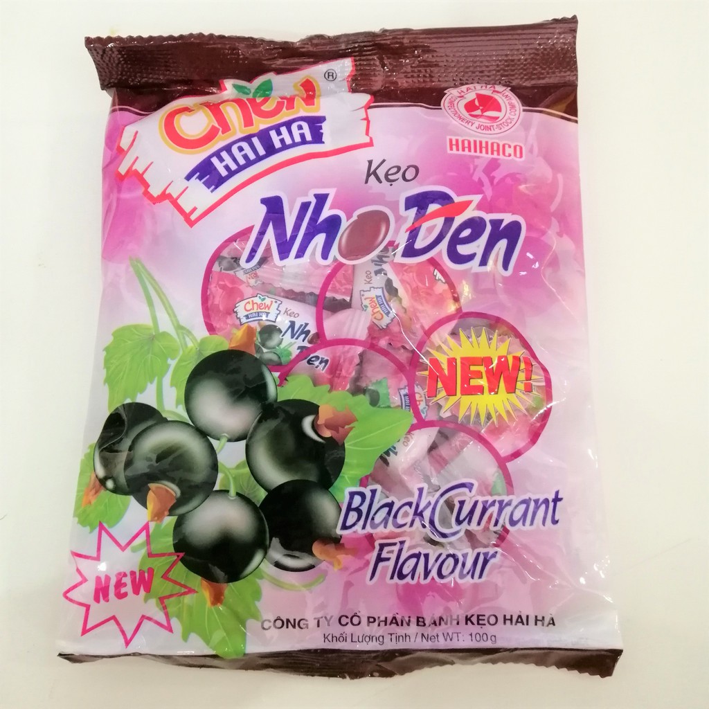 Kẹo Mềm Chew Hải Hà Hương Nho Đen (Gói 100g)