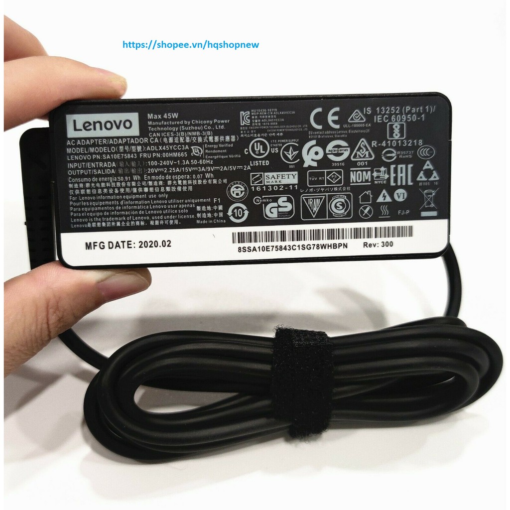 ⚡️[Sạc zin] Sạc Laptop Lenovo 20V - 2.25A - 45W chân c type c