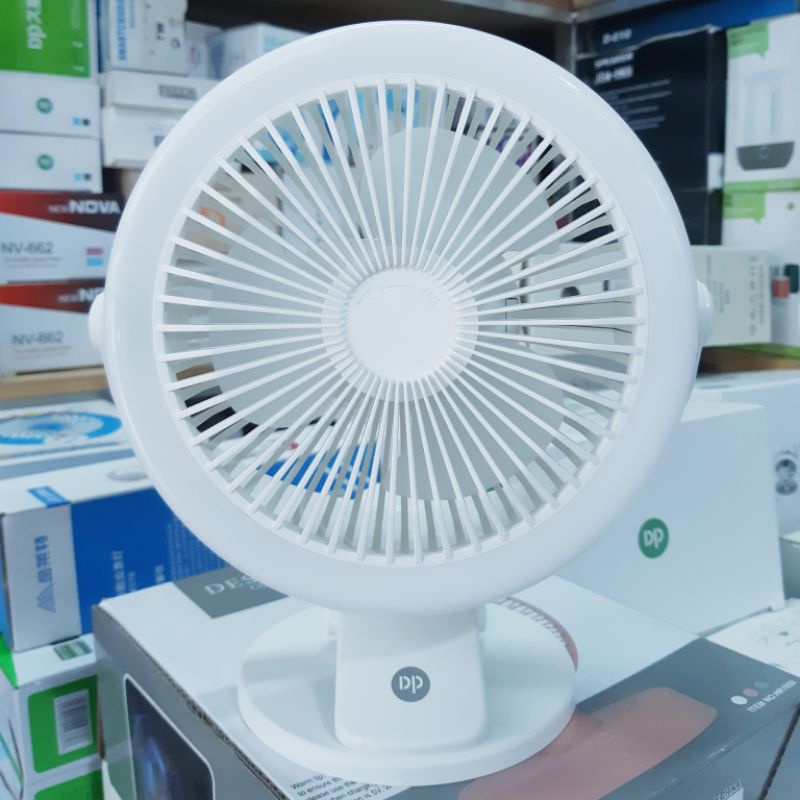 Quạt Sạc Kẹp Có Đèn LED DP-7682