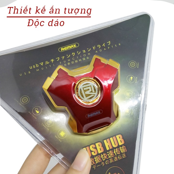 Hub chia 1 ra 3 cổng USB tốc độ cao Remax RU-U10