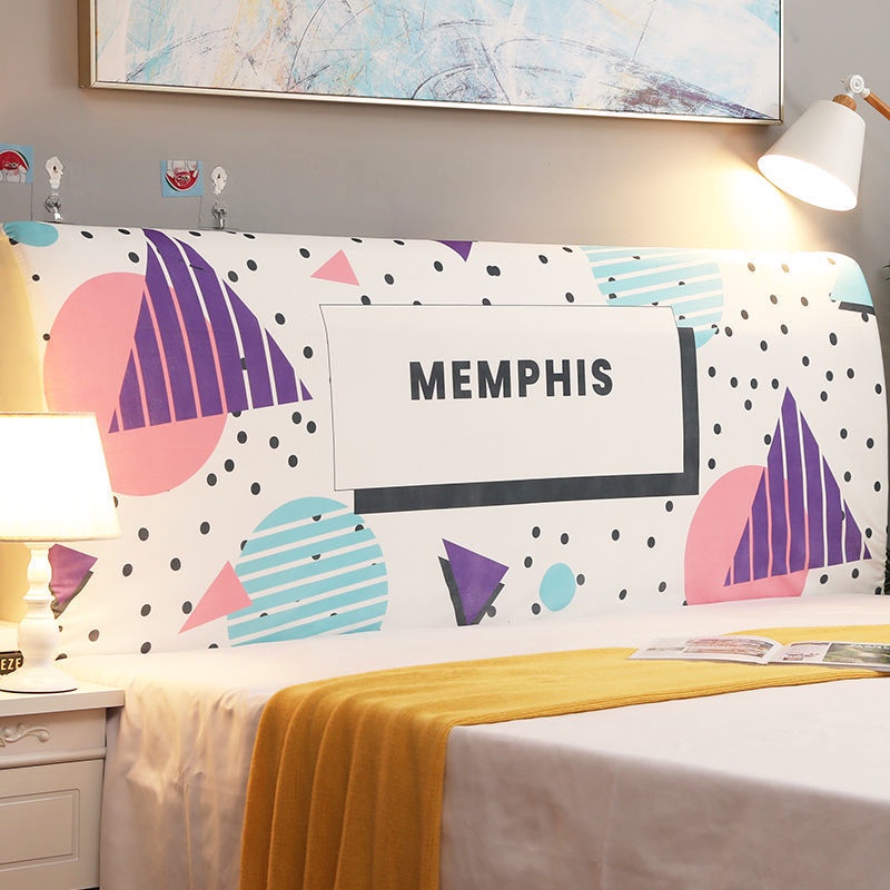 Vỏ Bọc Đầu Giường Chống Bụi 1.5m - 2m Họa Tiết Hoạt Hình Đơn Giản Hiện Đại