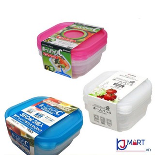 Set 3 hộp nhựa 380ml nội địa Nhật Bản