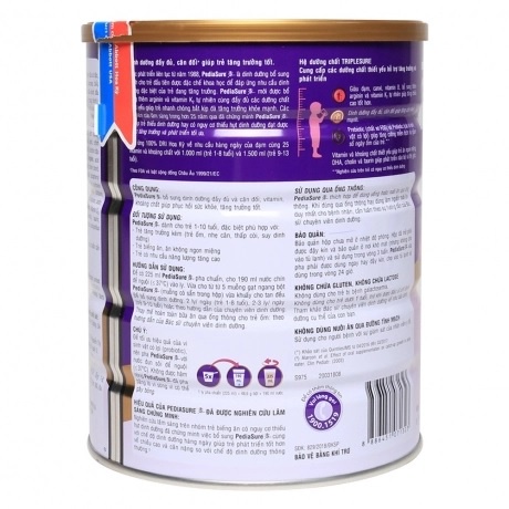 Sữa bột Abbott PediaSure 850g vị vani cho bé 1 - 10 tuổi