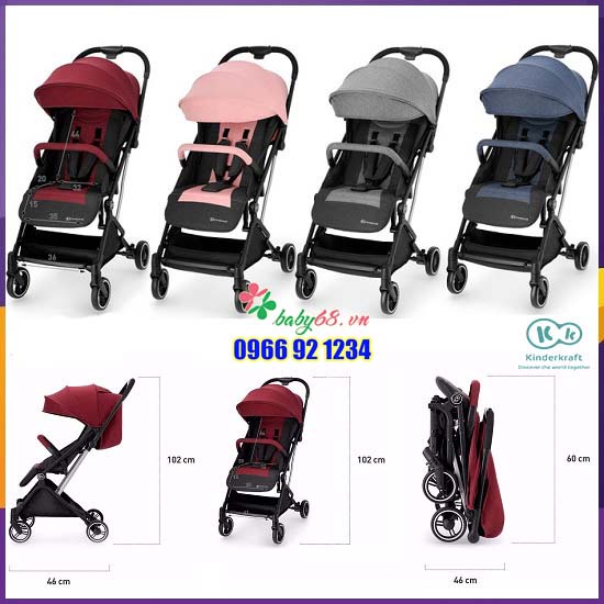 Xe đẩy gấp gọn Kinderkraft Indy