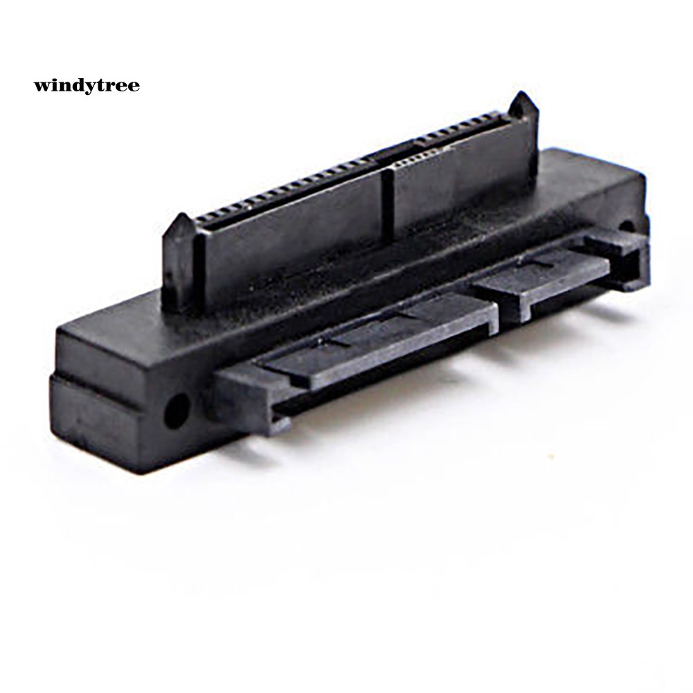 SFF-8482 SAS 22 Pin to 7+15 Pin SATA Male HDD Hard Drive Adapter 90 Degree Angle