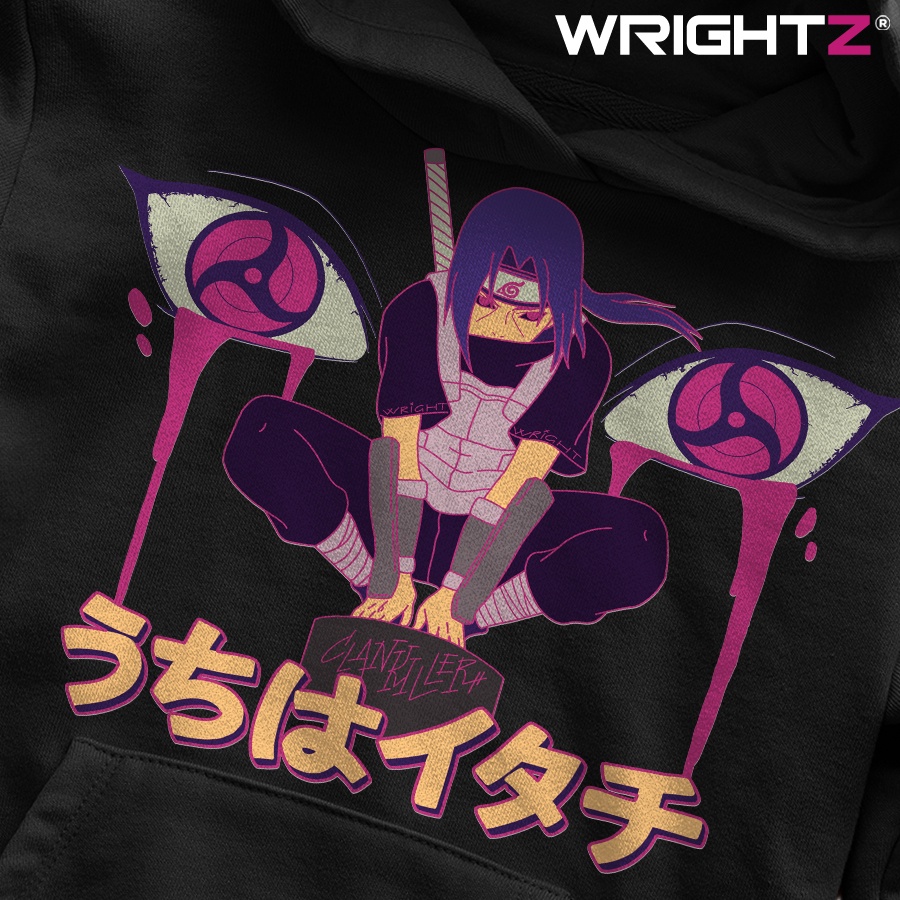 Áo hoodie Wrightz anime manga naruto uchiha itachi saringan thời trang đường phố unisex