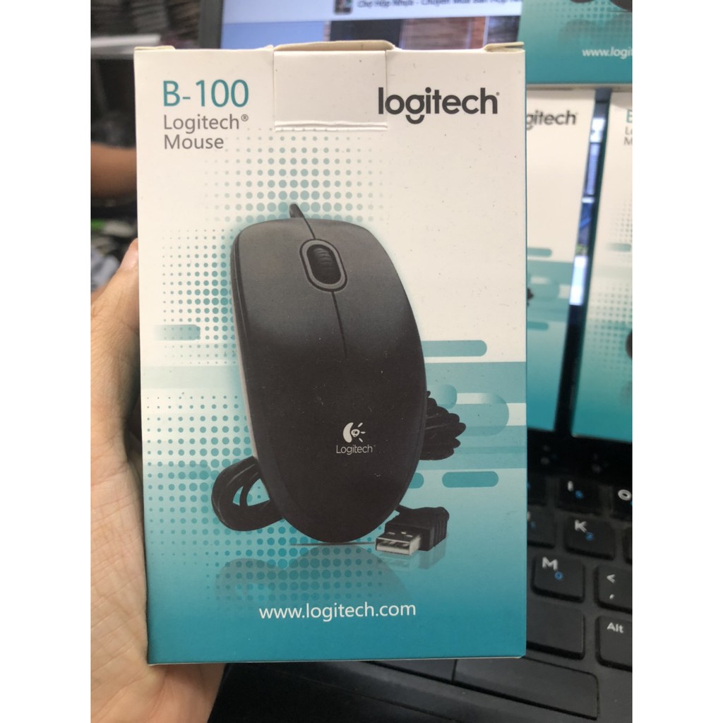 Chuột dây Logitech B100 (Đen)- Mới 100%- Bảo Hành 12 Tháng | BigBuy360 - bigbuy360.vn