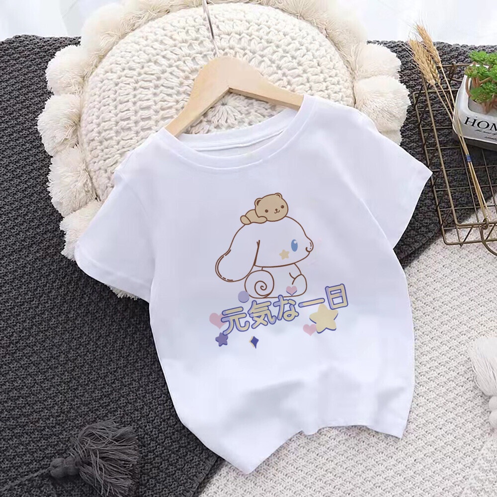 Áo Thun In Hình Cinnamoroll Thời Trang Dành Cho Bé Gái