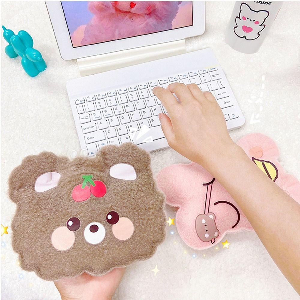 LONTIME Set 2 Túi Nhung Đựng Nước Nóng Họa Tiết Hoạt Hình Dễ Thương