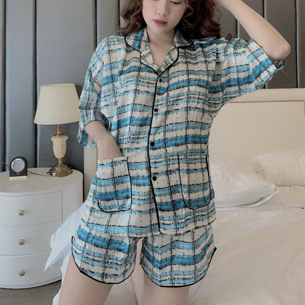 Bộ Đồ Pijama Lụa Cộc Đùi 💖HÀNG SIÊU XINH💖