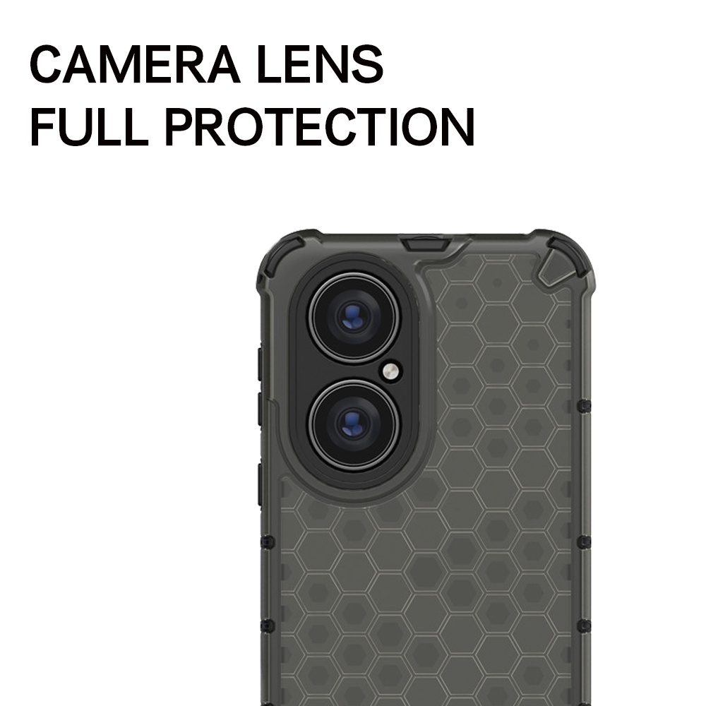 Ốp Điện Thoại Nhựa Cứng Trong Suốt Chống Sốc Họa Tiết Tổ Ong Cho Huawei Mate 40 30 20 X Pro Plus