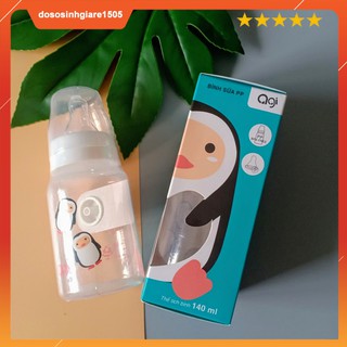 (cho chọn màu) SALE LỖ Bình sữa Agi PP 140ml kèm núm vú size S cho em bé sơ sinh và trẻ nhỏ