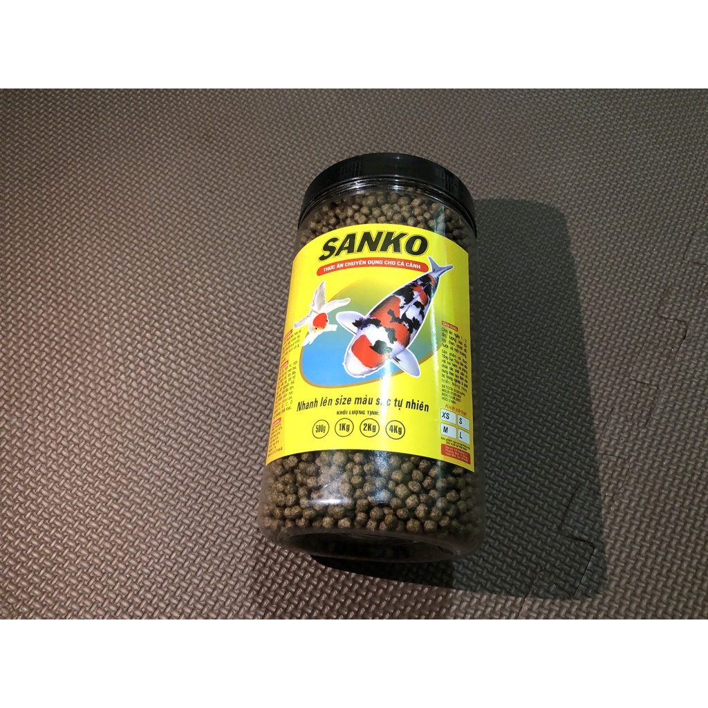 Cám cá cảnh SANKO giàu chất dinh dưỡng cho cá koi, cá vàng,cá chép và hầu hết các loại cá cảnh - Thức ăn cho cá