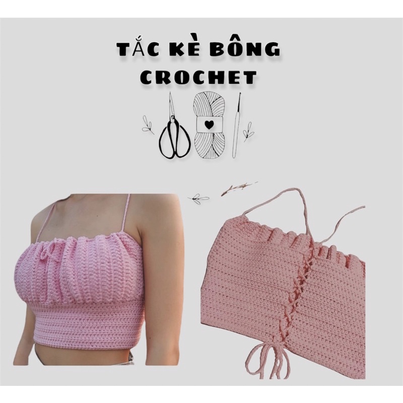 [ẢNH MẪU] CROPTOP CROCHET HANDMADE